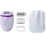 Amazon: Epilateur Philips Satinelle Essentiel BRE275/30 - Lumière Intégrée, 4 Accessoires à 34,99€