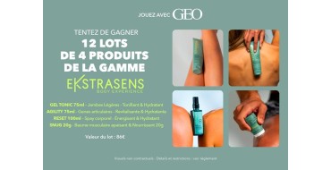 GEO: 12 lots de 4 produits de soins Ekstrasens à gagner