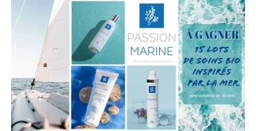 Voici: 15 lots de 3 produits de soin Passion Marine à gagner