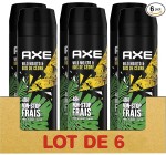 Amazon: Déodorant Homme AXE Spray Wild - Parfum mojito et bois de cèdre (Lot de 6x200ml) à 17,34€