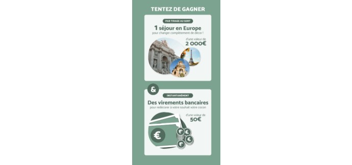 Bricomarché: 1 voyage en Europe et 20 virements bancaires à gagner