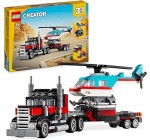 Amazon: LEGO Creator 3-en-1 Le Camion Remorque avec Hélicoptère - 31146 à 17,94€