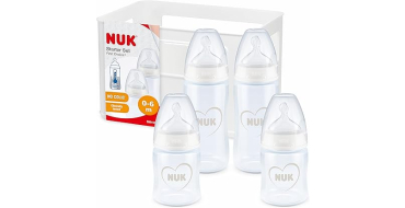 Amazon: Lot biberon NUK First Choice+ Starter Set (5 pièces) à 24,64€