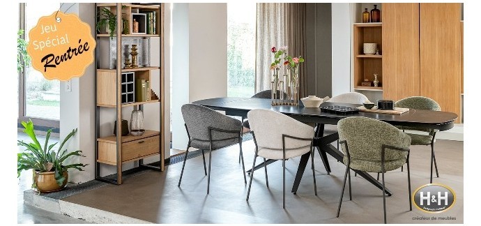 Cuisine Actuelle: 1 bon d'achat H&H valable sur les tables et les chaises à gagner