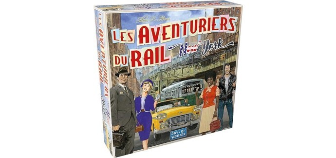 Amazon: Jeu de société Les Aventuriers du Rail : New-York Années 60 à 15,03€