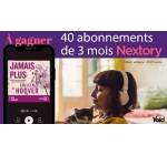 Voici: 40 abonnements de 3 mois à Nextory à gagner