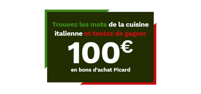 Picard: 10 bons d'achat Surgelés Picard à gagner