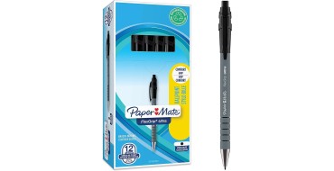 Amazon: Boite de 12 stylos bille rétractable Paper Mate Flexgrip Ultra - Encre noire à 13,19€