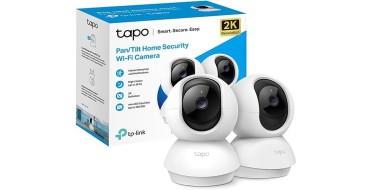 Amazon: Caméra Surveillance WiFi intérieure 2K(3MP) Tapo C210 - Pack de 2 à 39,90€