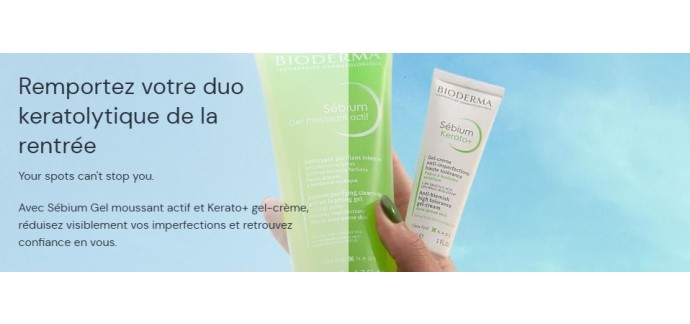 Bioderma: 200 lots de 2 produits de soins Bioderma à gagner