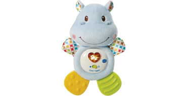 Amazon: Croc' Hippo Bleu Peluche Bébé Interactive et Apaisante VTech à 9,27€