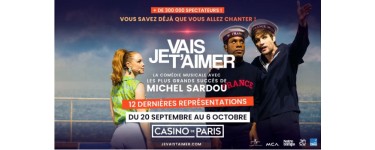 Notre Temps: 5 lots de 2 invitations pour le spectacle "Je vais t’aimer" au Casino de Paris à gagner