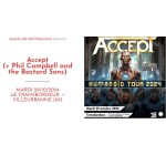 La Grosse Radio: 2 lots de 2 invitations pour le concert de Accept à gagner