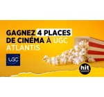 Ouest France: 1 lot de 4 places de cinéma pour l'UGC Ciné Cité Atlantis à Nantes à gagner