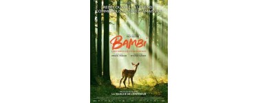 Carrefour: 100 lots de 2 places de cinéma pour le film "Bambi" à gagner