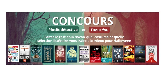 Robert Laffont: 1 lot de 7 romans sur le thème d'Halloween, 1 lot de 6 livres à gagner