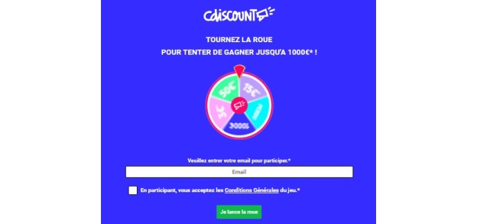 Cdiscount: 6 bons d'achat Cdiscount à gagner