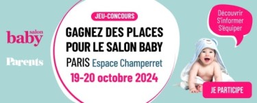 Parents: 25 lots de 2 entrées pour le Salon Baby à Paris à gagner