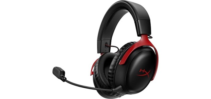 Amazon: Casque de Gaming sans fil HyperX Cloud III pour PC, PS5, PS4 à 79,99€
