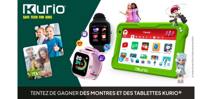 W9: Des montres et des tablettes Kurio à gagner