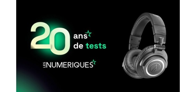 Les Numériques: 1 casque nomade Audio-Technica à gagner