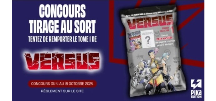 Pika Edition: 3 mangas "Versus" à gagner