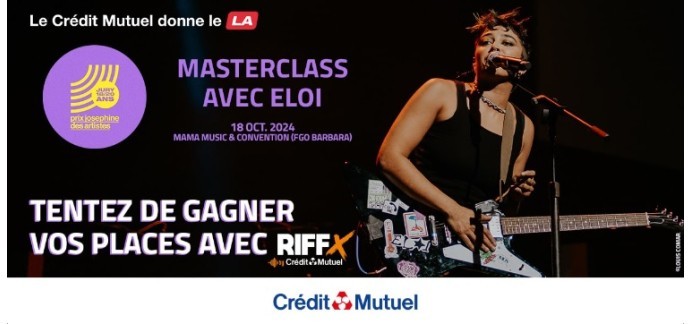 Riffx: 5 lots de 2 invitations pour la Masterclass du Prix Jos&eacute;phine &agrave; gagner