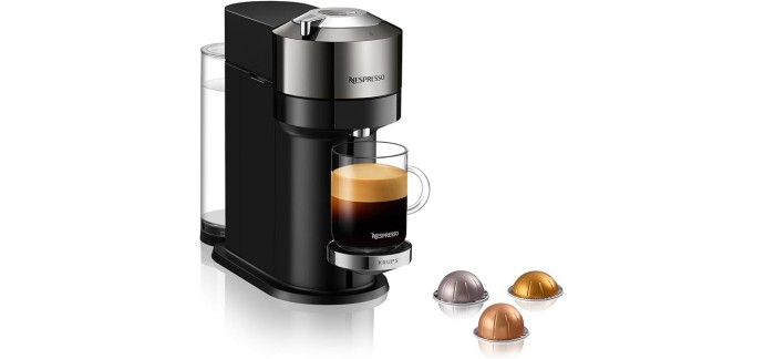 Amazon: Cafetière Espresso Nespresso Krups Vertuo Next Chrome YY4299FD à 69€
