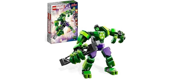 Amazon: LEGO Marvel L’Armure Robot de Hulk - 76241 à 9,76€