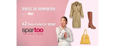 Voici: 2 bons d'achat Spartoo à gagner