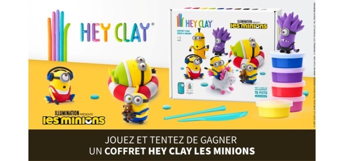 W9: 10 coffrets de pâte à modeler Hey Clay "Les Minions" à gagner