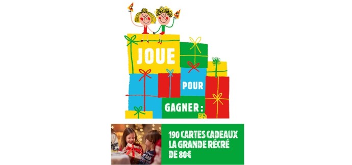 Pizzeria Del Arte: 190 cartes cadeaux "La grande récré" à gagner