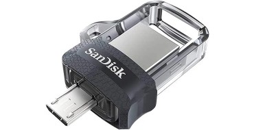 Amazon: Clé USB SanDisk Ultra Dual - 128Go, USB drive m3.0 USB micro port à 14,99€