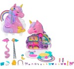 Amazon: Polly Pocket Coffret 2-en-1 Salon De Coiffure Licorne Arc-en-Ciel avec Tête À Coiffer à 16,99€