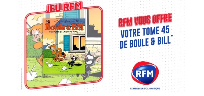 RFM: Des albums BD "Boule et Bill - T45" à gagner