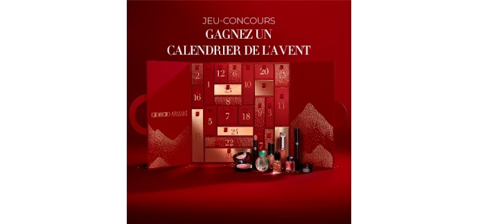 Armani: 1 calendrier de l'avent beauté Armani à gagner