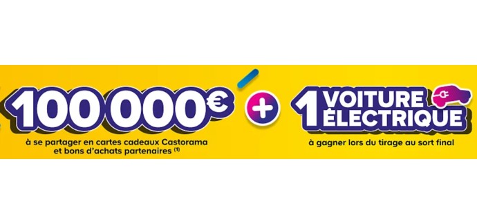 Castorama: Des cartes cadeaux, 1 vélo électrique à gagner