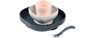 Amazon: Set Vaisselle Silicone Repas Bébé BÉABA à 19,90€