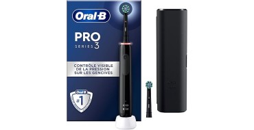 Amazon: Brosse À Dents Électrique Oscillo-Rotative Oral-B Pro 3 3500 à 39,90€