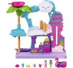 Amazon: Coffret Polly Pocket La Station de lavage Flamant rose Pollyville avec 2 mini-figurines à 13,04€