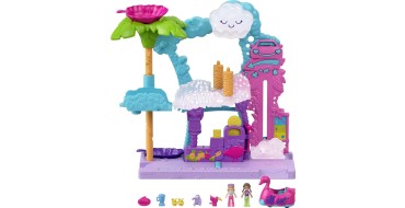 Amazon: Coffret Polly Pocket La Station de lavage Flamant rose Pollyville avec 2 mini-figurines à 13,04€