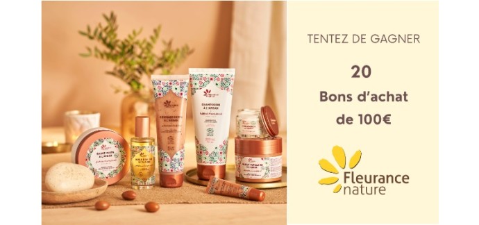 Voici: 20 bons d'achat Fleurance Nature à gagner