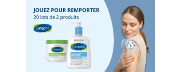 Voici: Des lots de 3 produits de soins Cetaphil à gagner