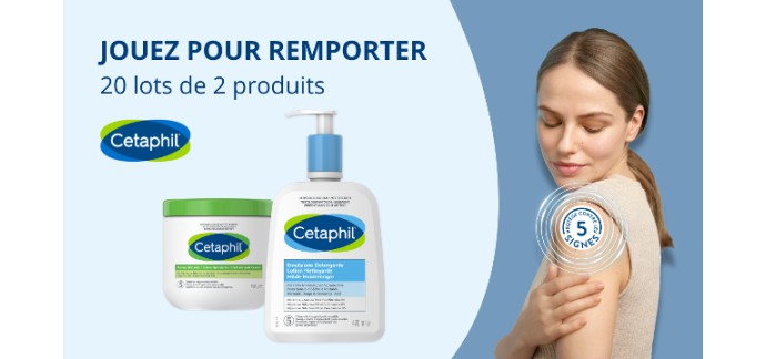 Voici: Des lots de 3 produits de soins Cetaphil à gagner