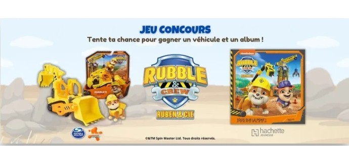 Hachette: 10 lots comportant 1 jouet Ruben & Cie Spin Master + 1 album à gagner