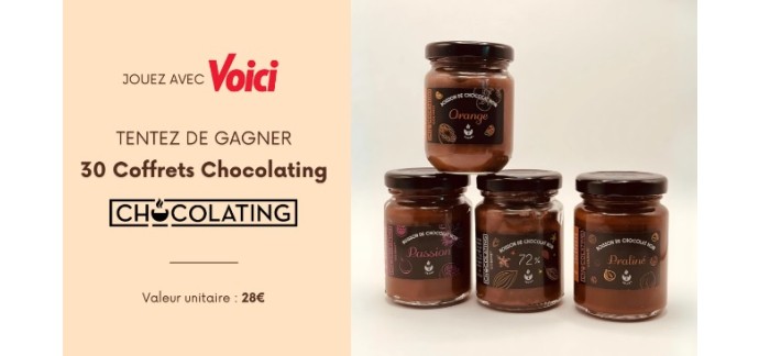 Voici: 30 coffrets gourmands Chocolating à gagner