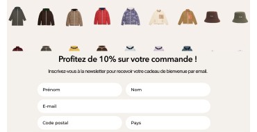 Flotte: 10% de réduction sur votre commande en vous inscrivant à la newsletter