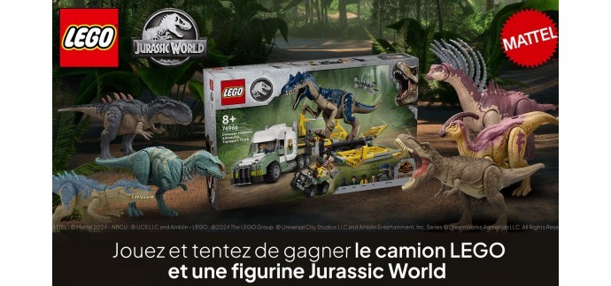 M6: 10 lots de 2 boites de Lego "Jurassic World" à gagner