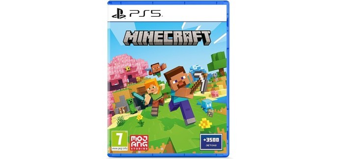 Amazon: Jeu Minecraft sur PS5 à 21€