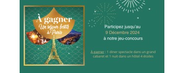 Conserverie la belle-iloise: 1 séjour d'une nuit à Paris en hôtel 4* + dîner-spectacle dans un cabaret parisien à gagner